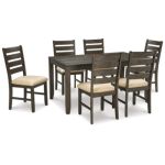 Rokane Dining Table and Chairs (Set of 7) - Image 2