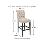 Tripton Bar Height Bar Stool - Image 5