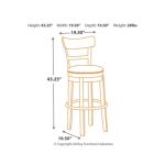 Pinnadel Bar Height Bar Stool - Image 5