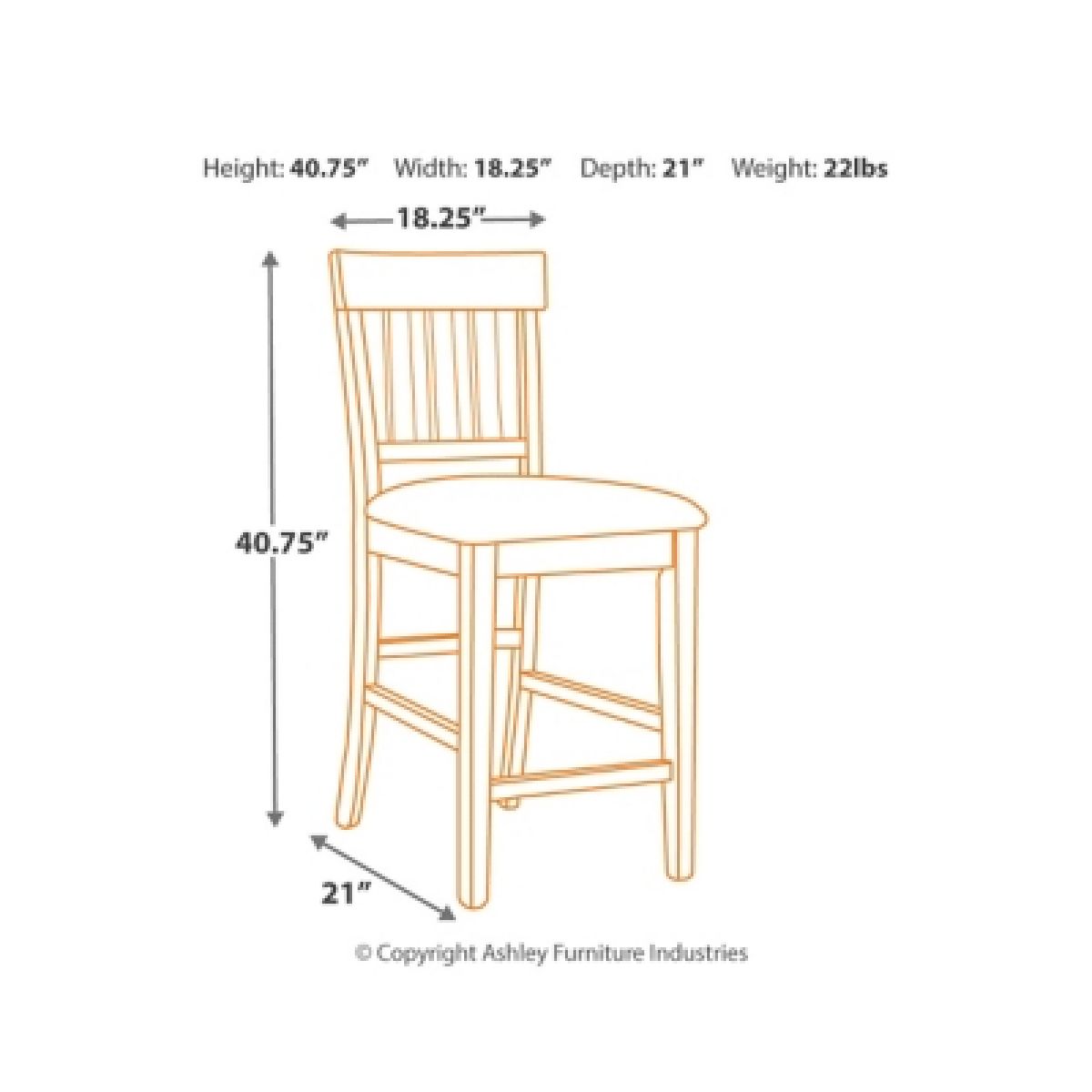 Haddigan Counter Height Bar Stool - Image 5