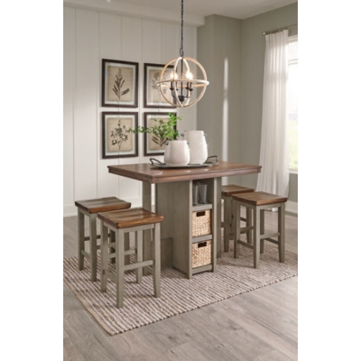 Lettner Counter Height Dining Table and Bar Stools (Set of 5) - Image 6