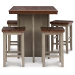 Lettner Counter Height Dining Table and Bar Stools (Set of 5) - Image 5