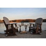 2′ Swivel Adirondack Glider in Grey and Black - Image 3