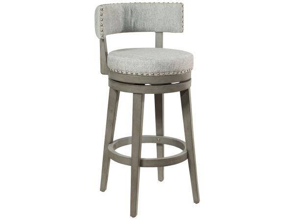 Lawton Wood Counter Height Swivel Stool – Antique Gray/Ash Gray Fabric Barstools Hillsdale Furniture Lawton Wood Counter Height Swivel Stool – Antique Gray/Ash Gray Fabric Barstools Hillsdale Furniture