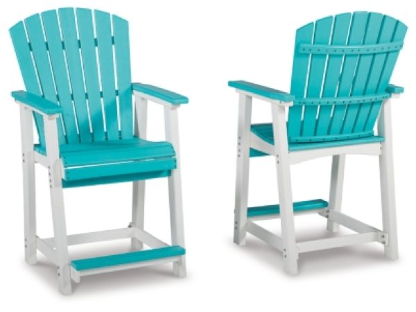 Eisely Outdoor Counter Height Bar Stool (Set of 2) - Image 4