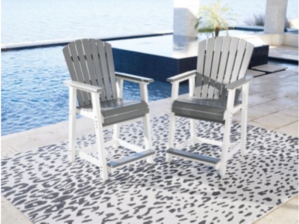 Transville Outdoor Counter Height Bar Stool (Set of 2) - Image 3