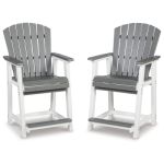 Transville Outdoor Counter Height Bar Stool (Set of 2) - Image 2
