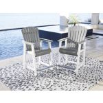 Transville Outdoor Counter Height Bar Stool (Set of 2)