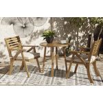 Vallerie Outdoor Chairs with Table Set (Set of 3)