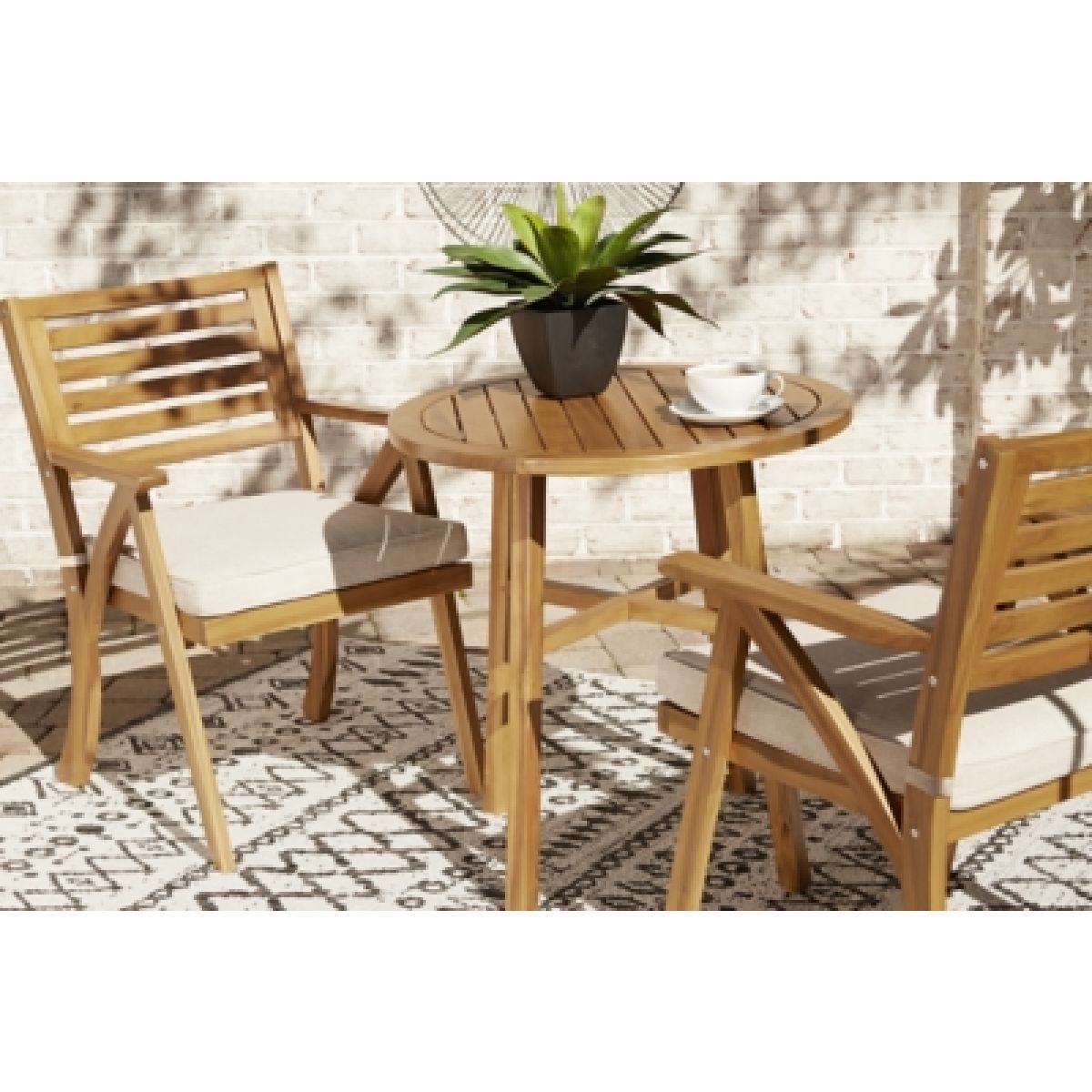 Vallerie Outdoor Chairs with Table Set (Set of 3) - Image 10