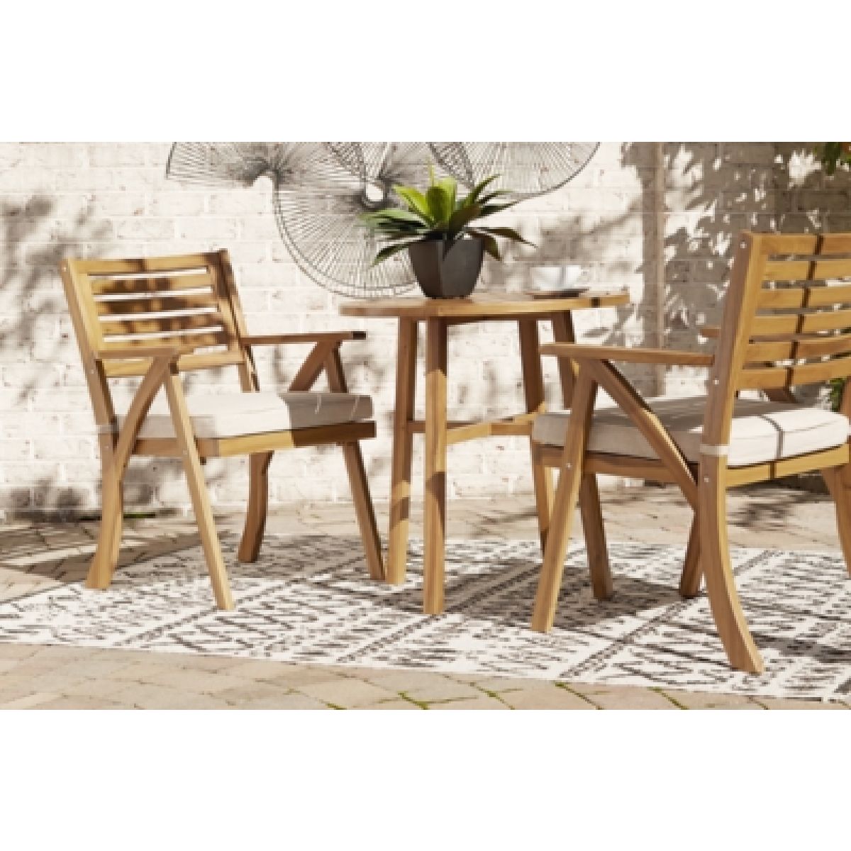 Vallerie Outdoor Chairs with Table Set (Set of 3) - Image 12
