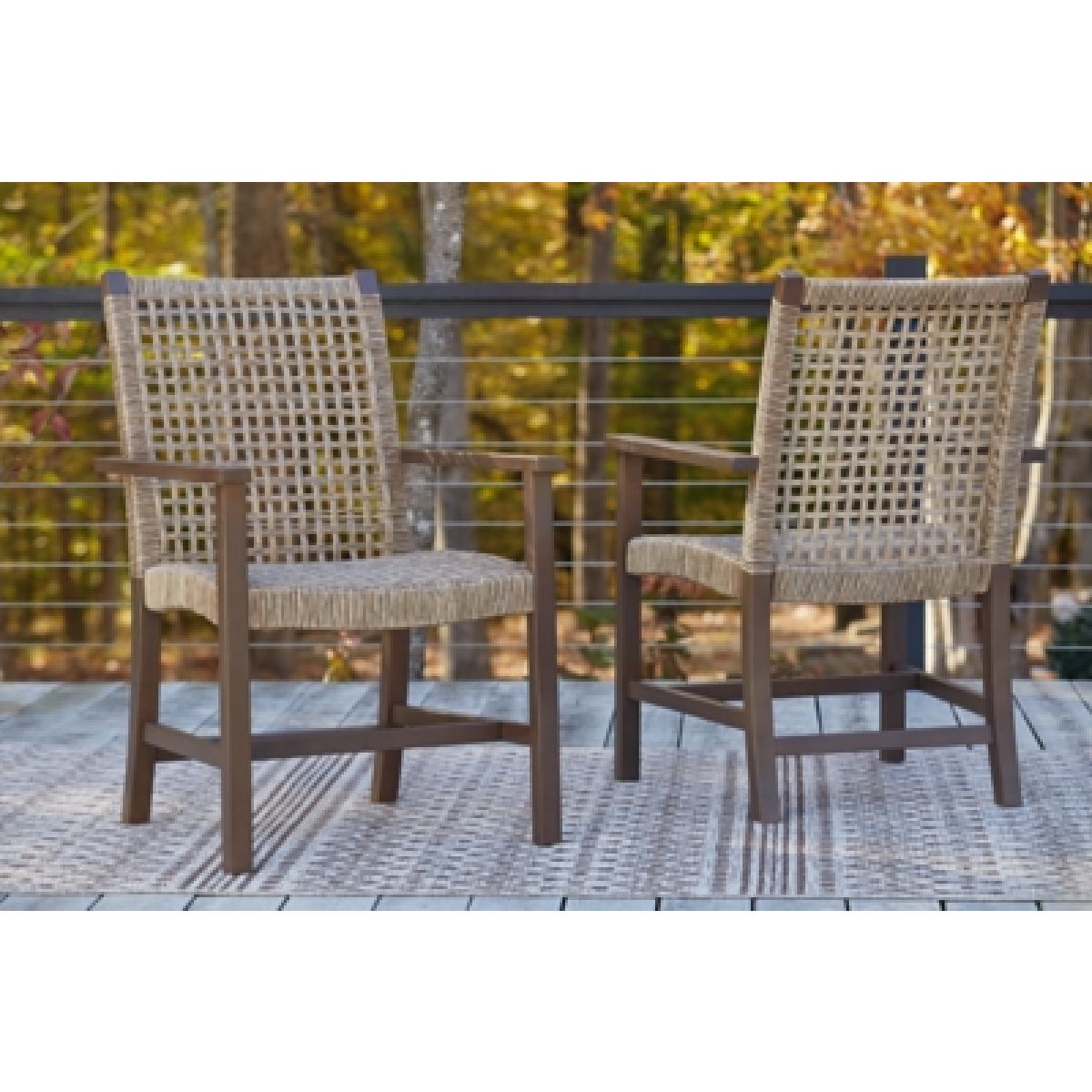 Germalia Outdoor Dining Arm Chair (Set of 2) - Image 3