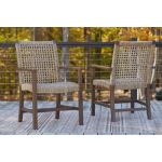 Germalia Outdoor Dining Arm Chair (Set of 2) - Image 3