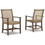 Germalia Outdoor Dining Arm Chair (Set of 2) - Image 4