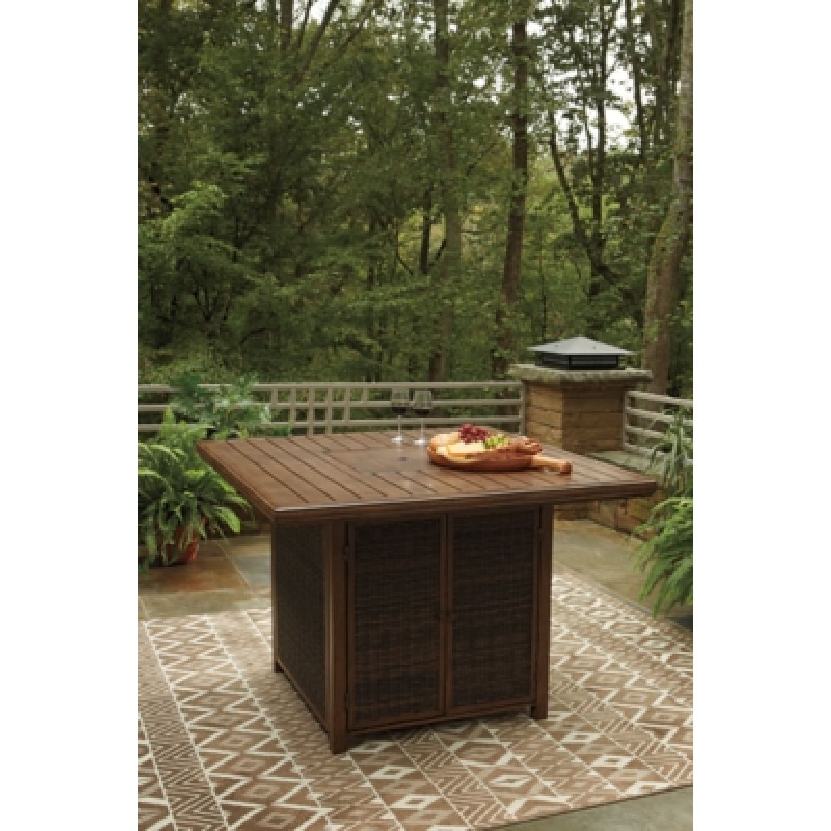 Paradise Trail Bar Table with Fire Pit - Image 12