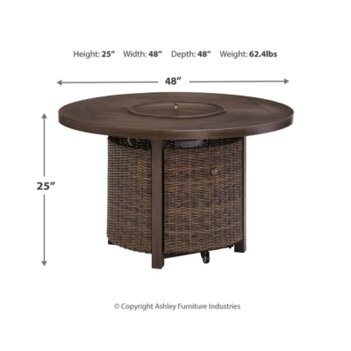 Paradise Trail Fire Pit Table - Image 5