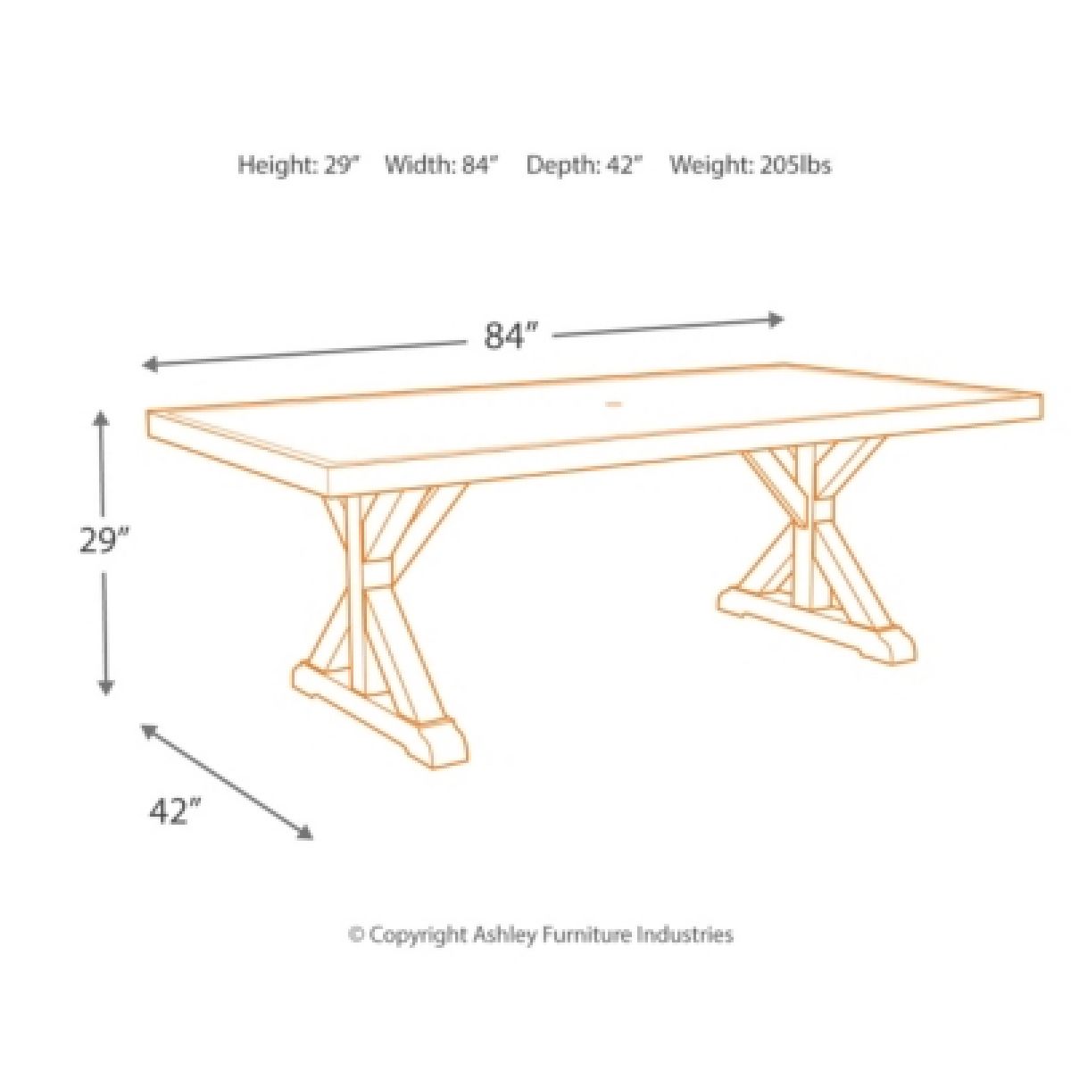 Beachcroft Outdoor Dining Table - Image 5