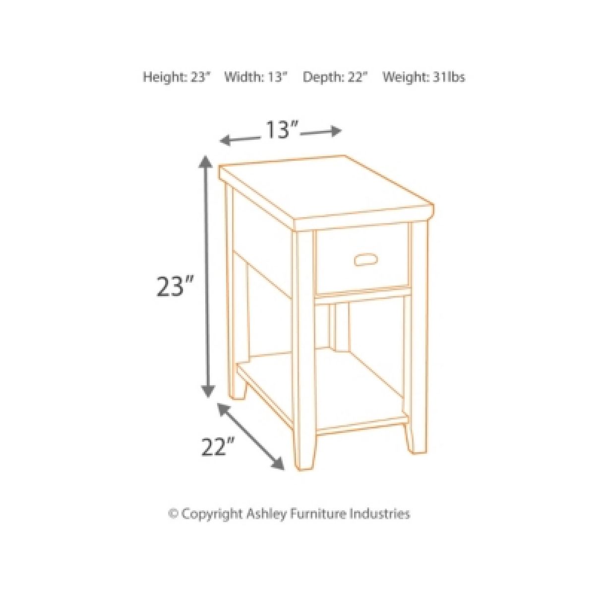 Breegin Chairside End Table - Image 13