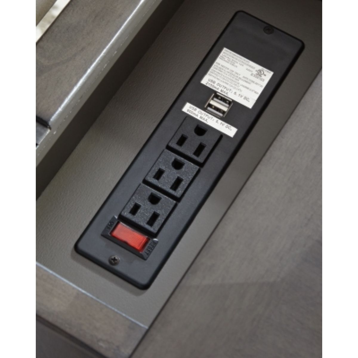 Laflorn Chairside End Table with USB Ports & Outlets - Image 4