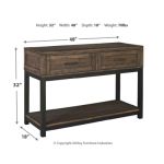 Johurst Sofa/Console Table - Image 5