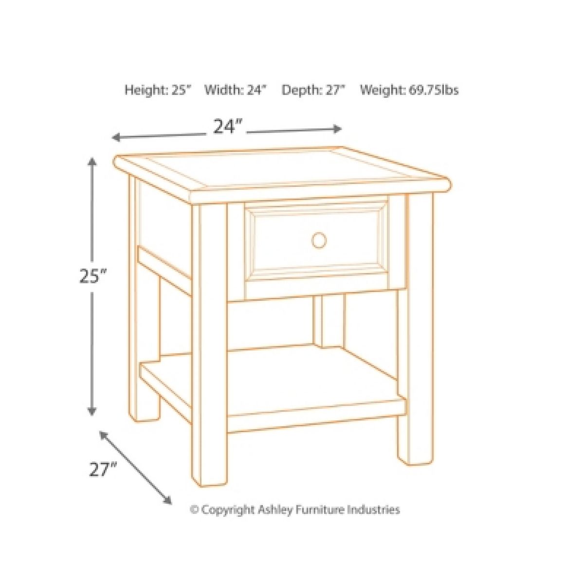 Bolanburg End Table - Image 4
