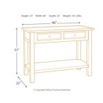 Bolanburg Sofa/Console Table - Image 4