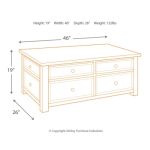 Tyler Creek Coffee Table with Lift Top - Image 5