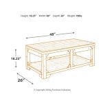 Fregine Coffee Table with Lift Top - Image 5