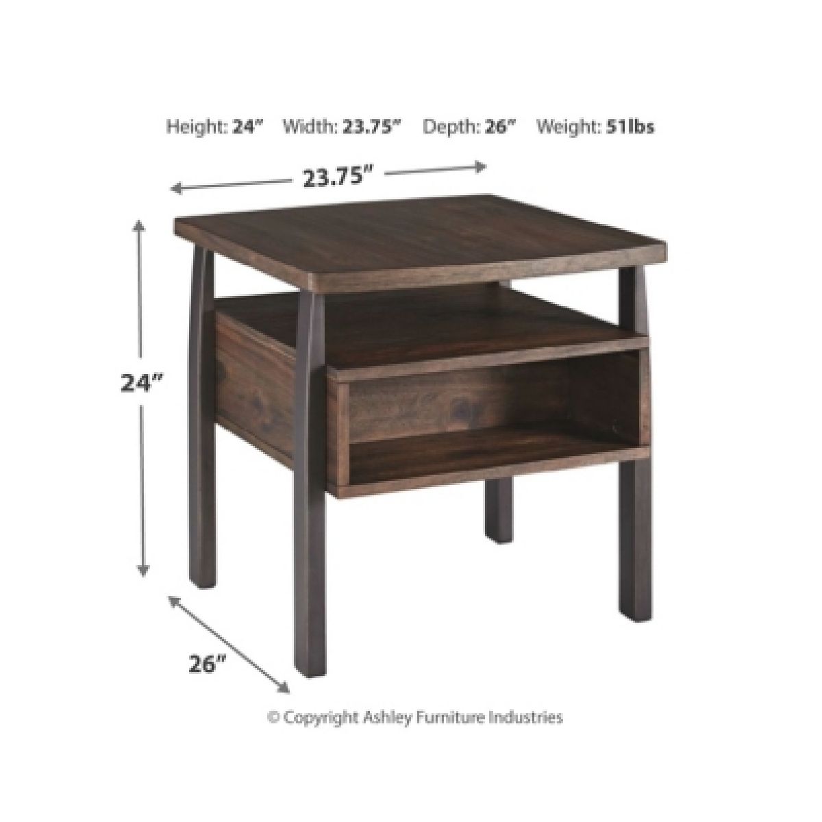 Vailbry End Table - Image 5