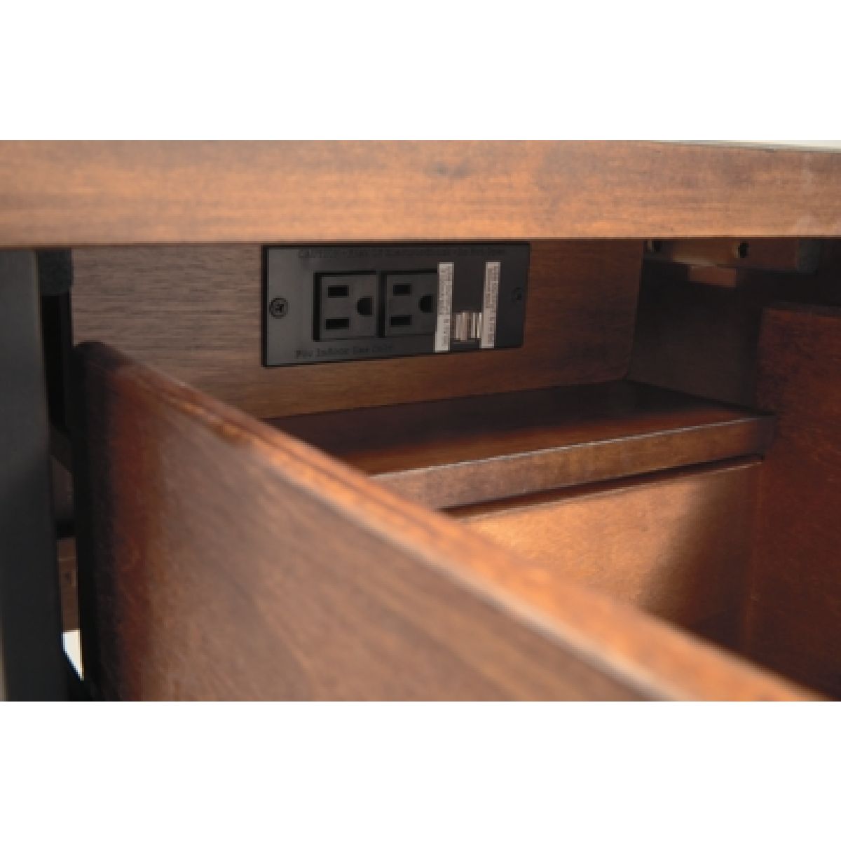 Stanah Chairside End Table with USB Ports & Outlets - Image 13