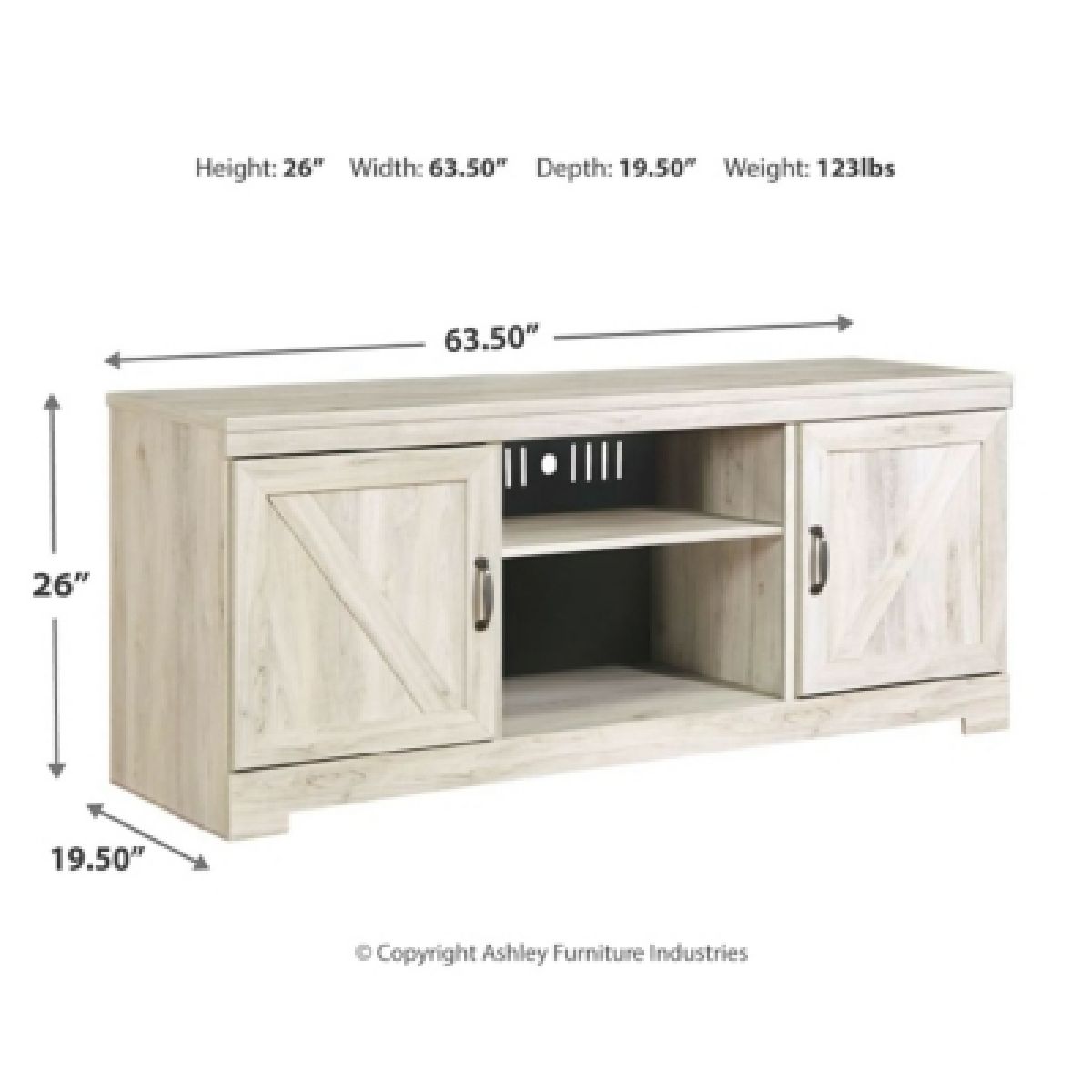 Bellaby 63" TV Stand - Image 5