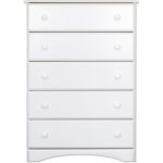 3307 5 Drawer Chest - White