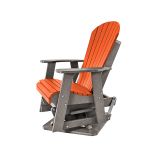 2′ Swivel Adirondack Glider in Red and Black