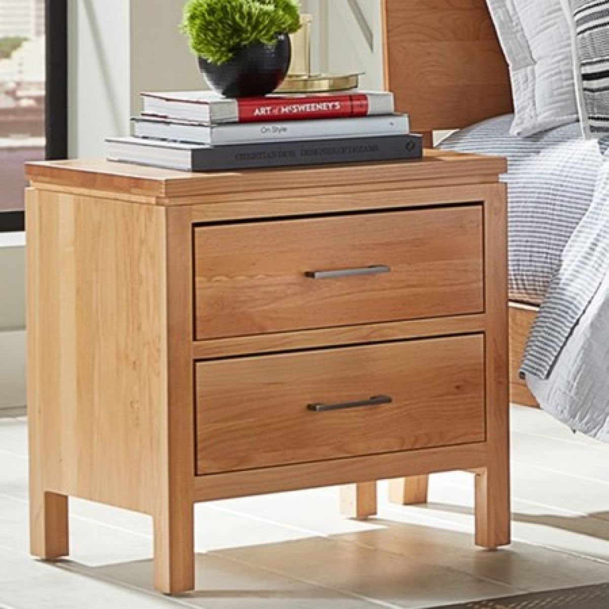 Two West 2 Drawer Nightstand - Image 2