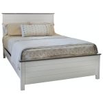 Full Two-tone Shiplap Bed, solid wood