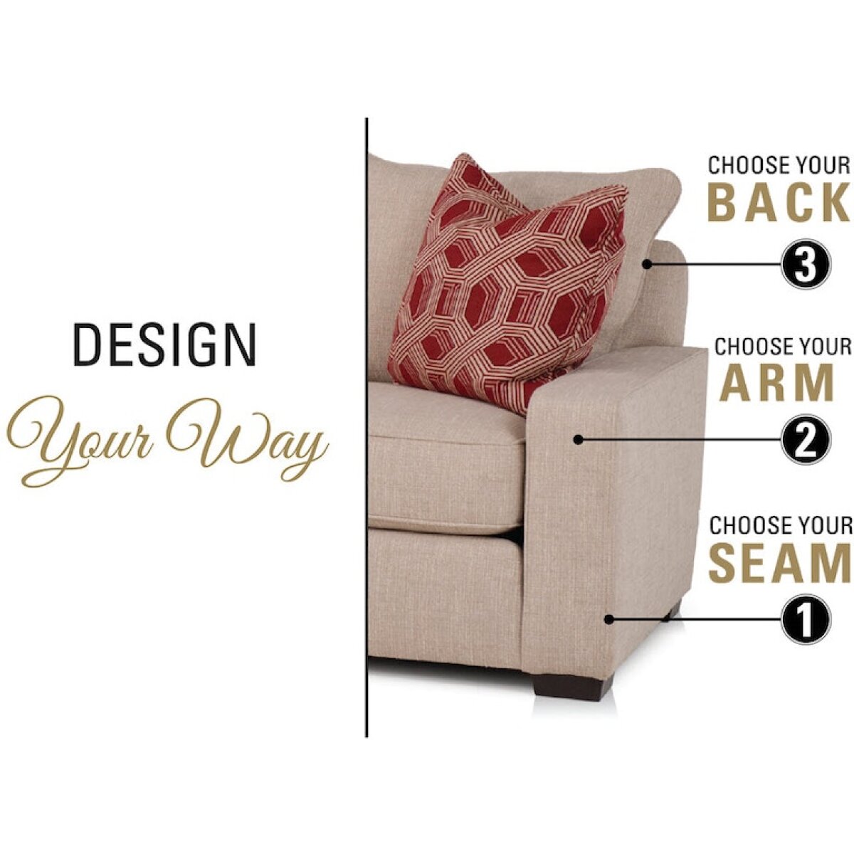 Smith Brothers Build Your Own 8000 Series Customizable Chair - Image 2