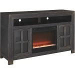 Gavelston 61" TV Stand with Fireplace Option
