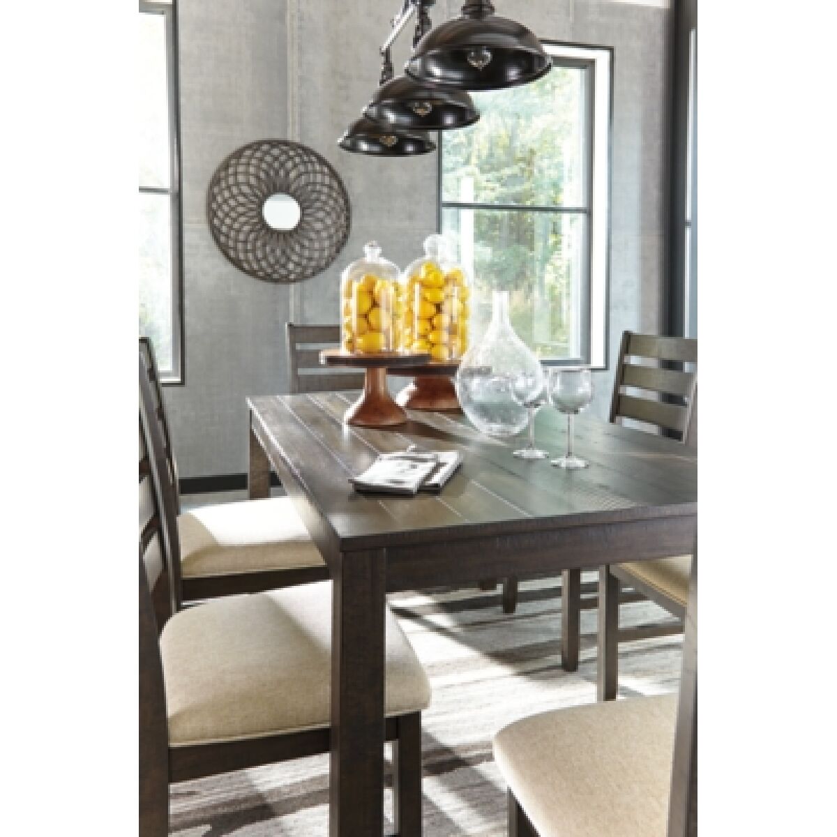 Rokane Dining Table and Chairs (Set of 7) - Image 4