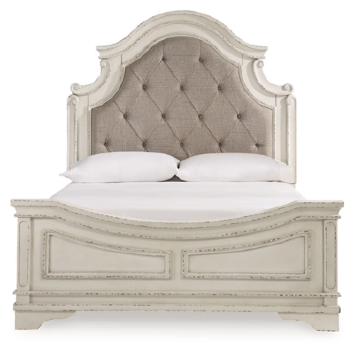 Realyn Queen Upholstered Panel Bed - Image 4