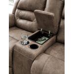 Stoneland Reclining Loveseat with Console - Image 5