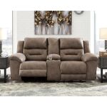 Stoneland Reclining Loveseat with Console - Image 4