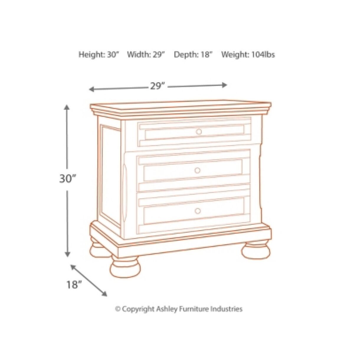 Flynnter Nightstand - Image 5