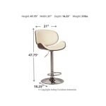 Bellatier Adjustable Height Bar Stool - Image 5