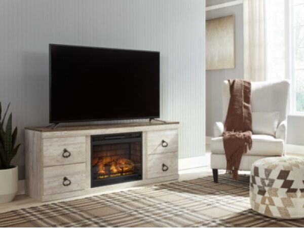 Willowton TV Stand with Electric Fireplace - Image 2