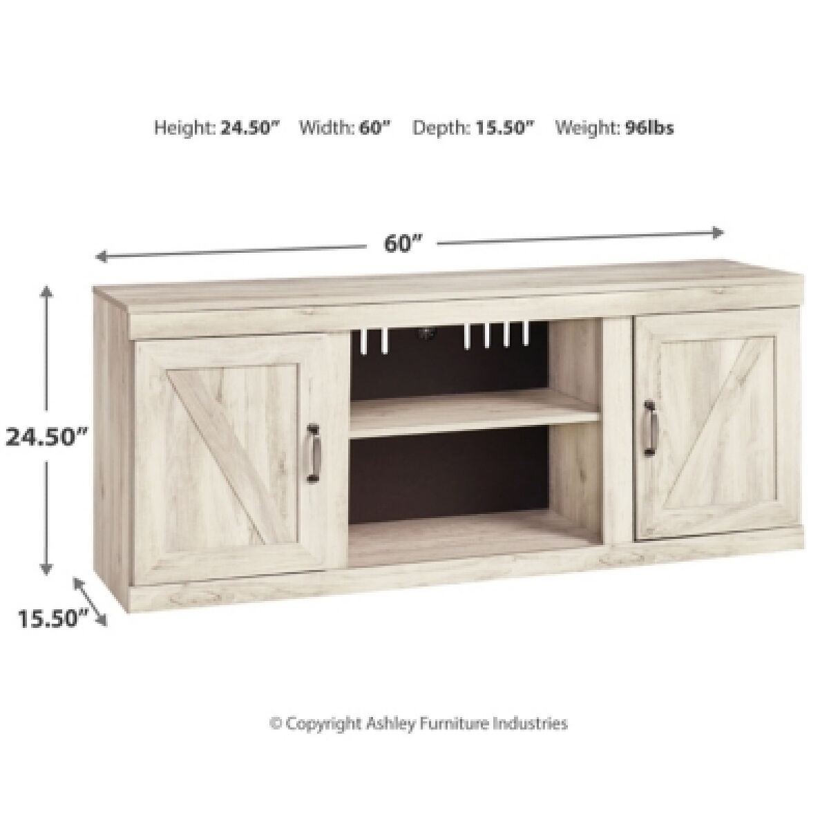 Bellaby 60" TV Stand - Image 9