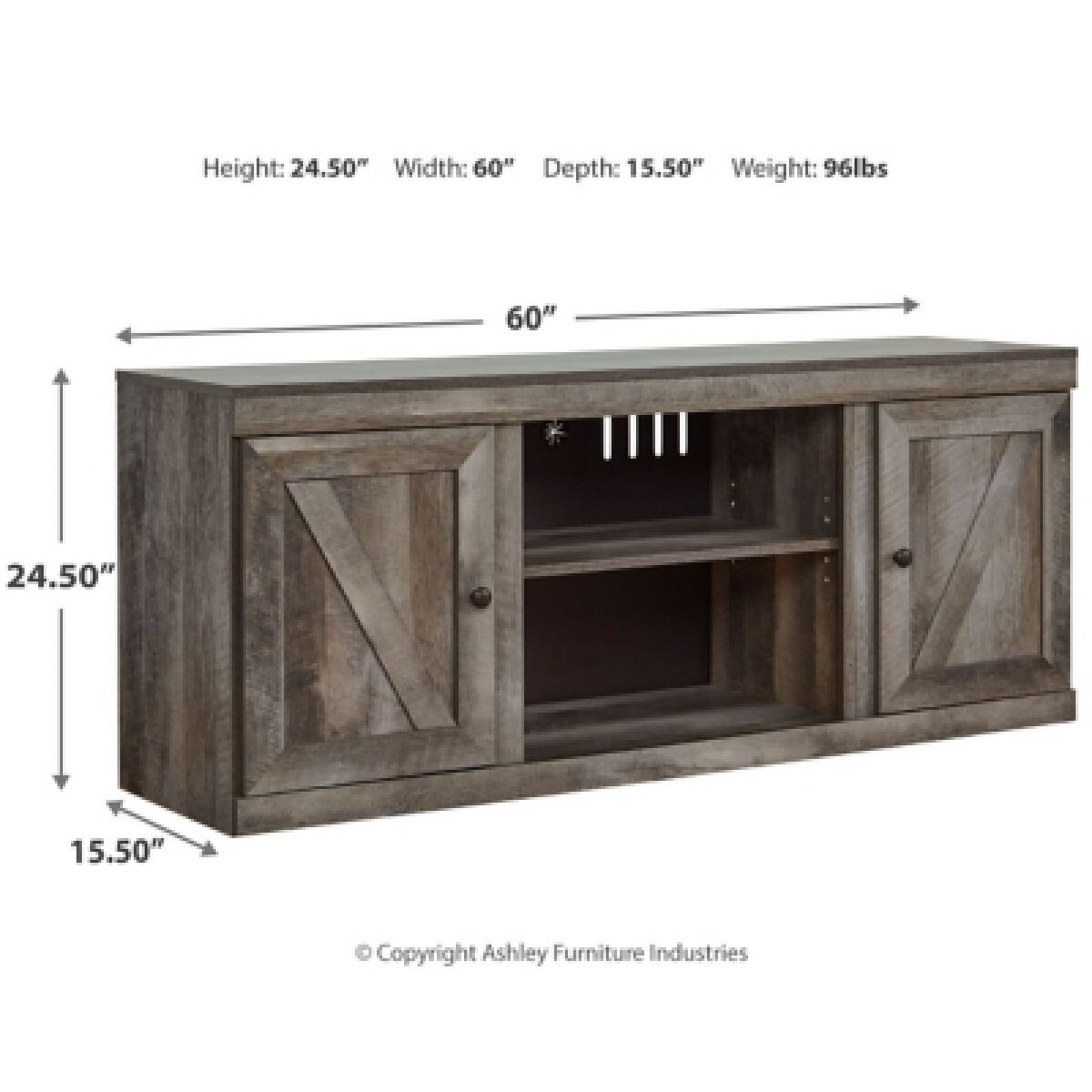 Wynnlow 60" TV Stand - Image 10