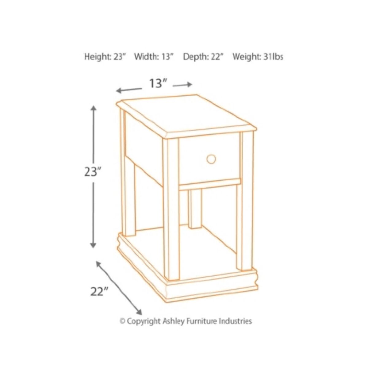 Breegin Chairside End Table - Image 13