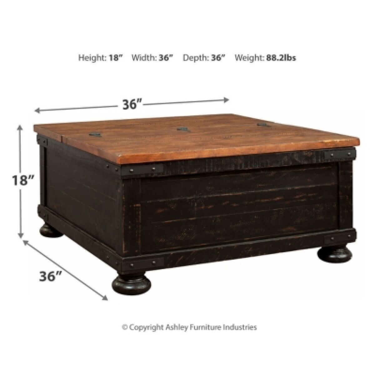 Valebeck Coffee Table with Lift Top - Image 5