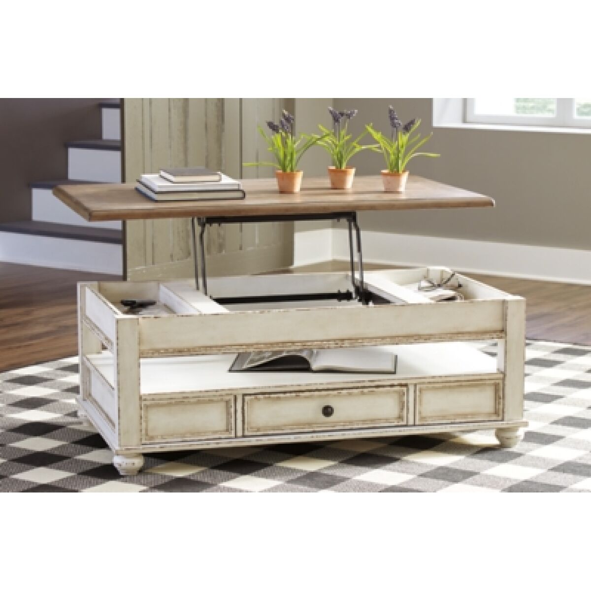 Realyn Coffee Table with Lift Top - Image 7