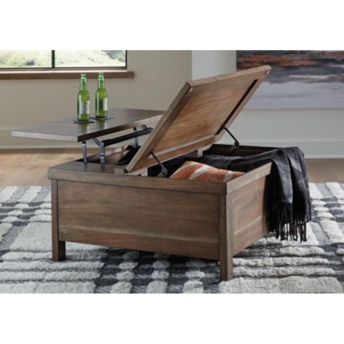 Moriville Lift-Top Coffee Table - Image 7